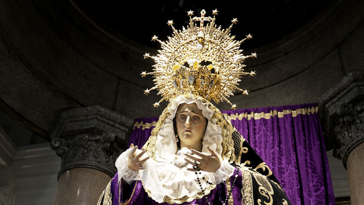 Virgen Dolorosa en el Primer Viernes de Marzo